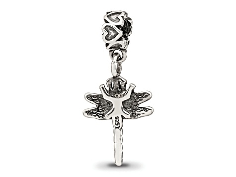 Sterling Silver Kids Dragonfly Dangle Bead