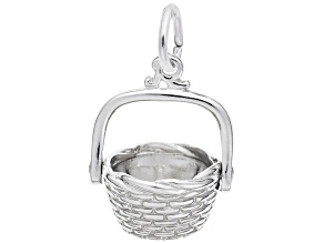 Silver Nantucket Basket Charm