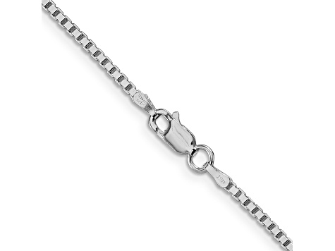 Rhodium Over Sterling Silver 1.75mm Box Chain