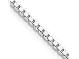 Rhodium Over Sterling Silver 1.75mm Box Chain