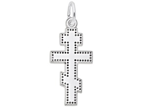 Silver Greek Cross Charm