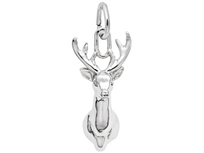 Silver Deerhead Charm