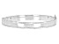 950 Sterling Silver 8mm Diamond-Cut Border Bangle