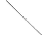 Rhodium Over Sterling Silver 1.8mm Cable 16 Inch Chain