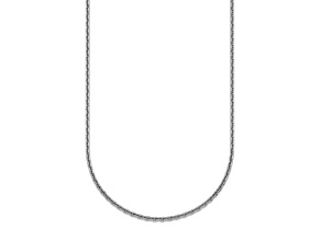 Rhodium Over Sterling Silver 1.8mm Cable 20 Inch Chain