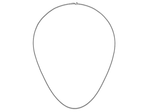 Rhodium Over Sterling Silver 1.8mm Cable 20 Inch Chain