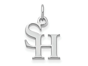 Rhodium Over Sterling Silver LogoArt Sam Houston State University Extra Small Pendant