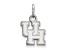 Rhodium Over Sterling Silver LogoArt University of Houston Extra Small Pendant