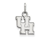 Rhodium Over Sterling Silver LogoArt University of Houston Extra Small Pendant