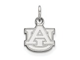 Rhodium Over Sterling Silver LogoArt Auburn University Extra Small Pendant