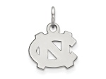 Rhodium Over Sterling Silver LogoArt University of North Carolina Extra Small Pendant