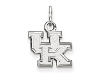 Picture of Rhodium Over Sterling Silver LogoArt University of Kentucky Extra Small Pendant