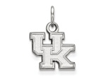 Rhodium Over Sterling Silver LogoArt University of Kentucky Extra Small Pendant