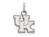 Rhodium Over Sterling Silver LogoArt University of Kentucky Extra Small Pendant