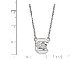 Rhodium Over Sterling Silver LogoArt University of South Carolina Small Pendant Necklace