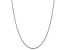 Rhodium Over Sterling Silver 1.5mm Diamond-cut Rope Chain