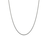 Rhodium Over Sterling Silver 1.5mm Diamond-cut Rope Chain