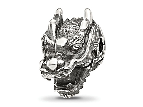 Bali Sterling Silver Bead | Drum | 11 x 9.5mm | 1 piece