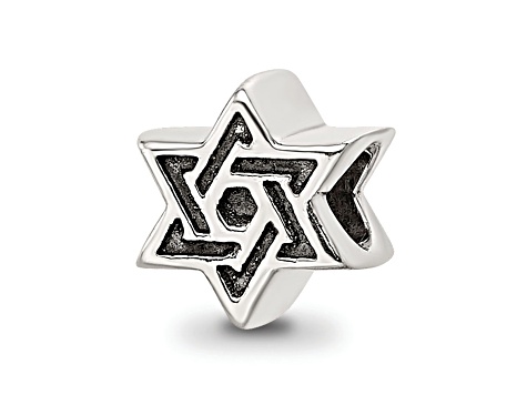 Sterling Silver Kids Star of David Bead