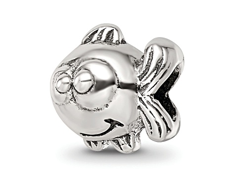 Sterling Silver Fish Bead
