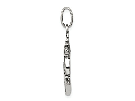 Sterling Silver Antiqued Sleigh Charm