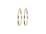 18K Yellow Gold Over Sterling Silver Polished 2-1/2" Hoop Earrings