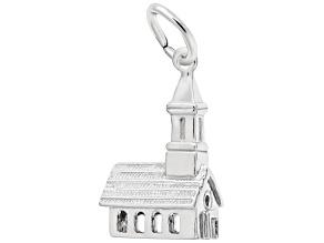 Silver Church Charm