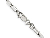 Sterling Silver 4.25mm Elongated Open Link Chain Bracelet