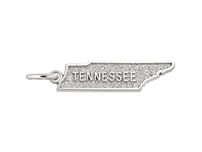 Silver Tennessee Map Charm