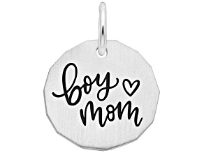 Silver Boy Mom Charm