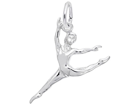 Silver Ballet Dancer Charm