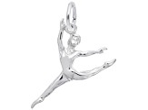 Silver Ballet Dancer Charm