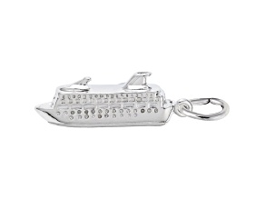 Silver Cruise Ship Charm