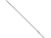 Sterling Silver 2mm Box Chain with 4-inch Extension Necklace