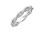 Rope Twist Stacking Ring in Sterling Silver