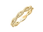 Rope Twist Stacking Ring in 18k Yellow Gold over Sterling Silver