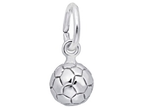 Silver Soccer Ball Charm
