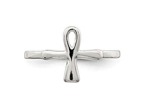 Sterling Silver Ankh Egyptian Cross Toe Ring - 12V6LA | JTV