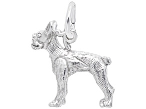 Silver Boston Terrier Charm