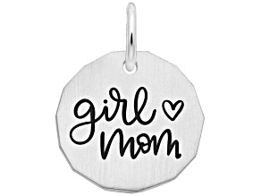 Silver Girl Mom Charm
