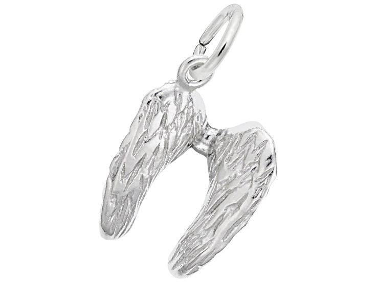 Silver Angel Wings Charm