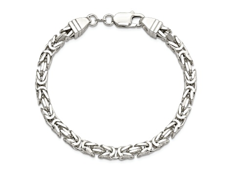 Sterling Silver 5mm Byzantine Chain