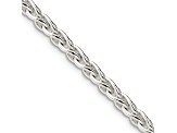 Sterling Silver 3.7mm Round Spiga Chain Necklace