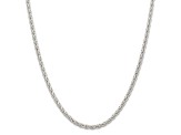 Sterling Silver 3.7mm Round Spiga Chain Necklace