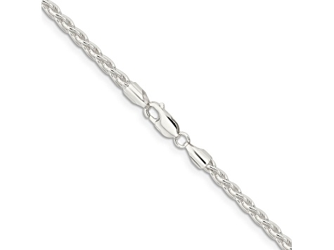 Sterling Silver 3.7mm Round Spiga Chain Necklace