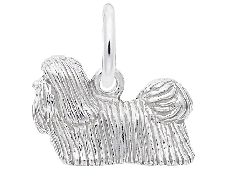 Silver Shih Tzu Charm