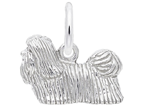 Silver Shih Tzu Charm