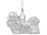 Silver Shih Tzu Charm