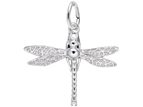 Silver Dragonfly Charm