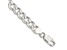 Sterling Silver 8mm Pavé Curb Chain Bracelet